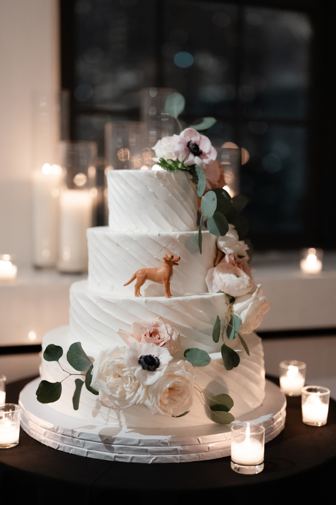 Allison and Brandon Wedding - Wedding Cake - Tribeca Rooftop 360 - Jaymo Jaymes